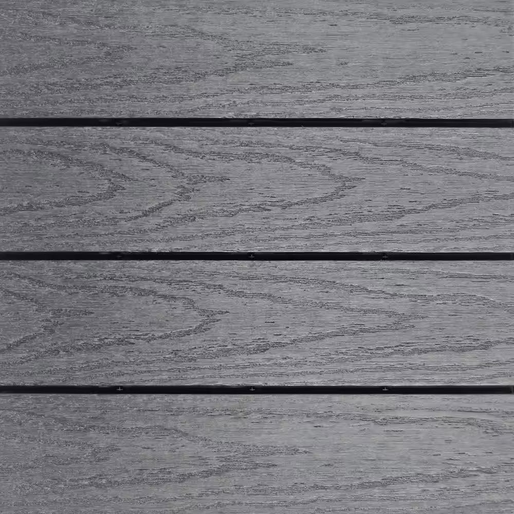 Ultrashield Naturale 1 Ft. X 1 Ft. Quick Deck Outdoor Composite Deck Tile in Westminster Gray (10 Sq. Ft. per Box)