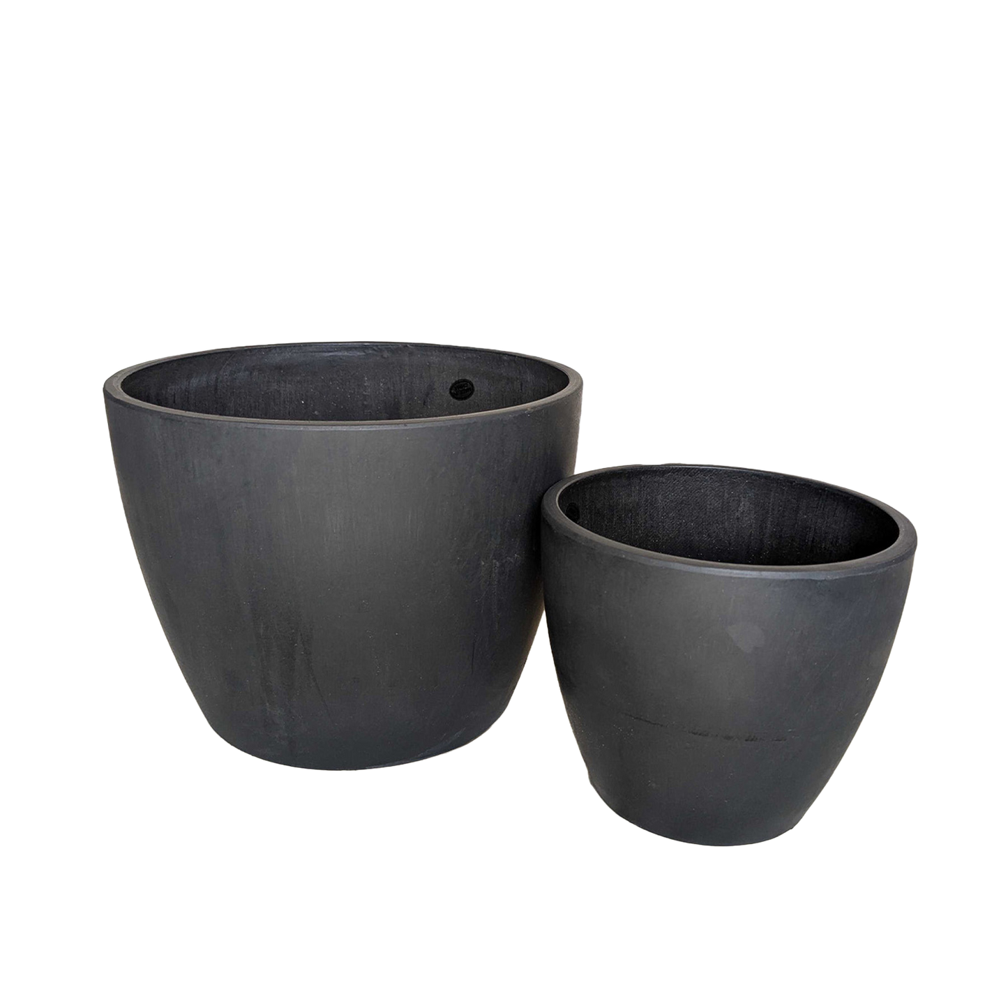 Black and TerraCotta Eco Pots